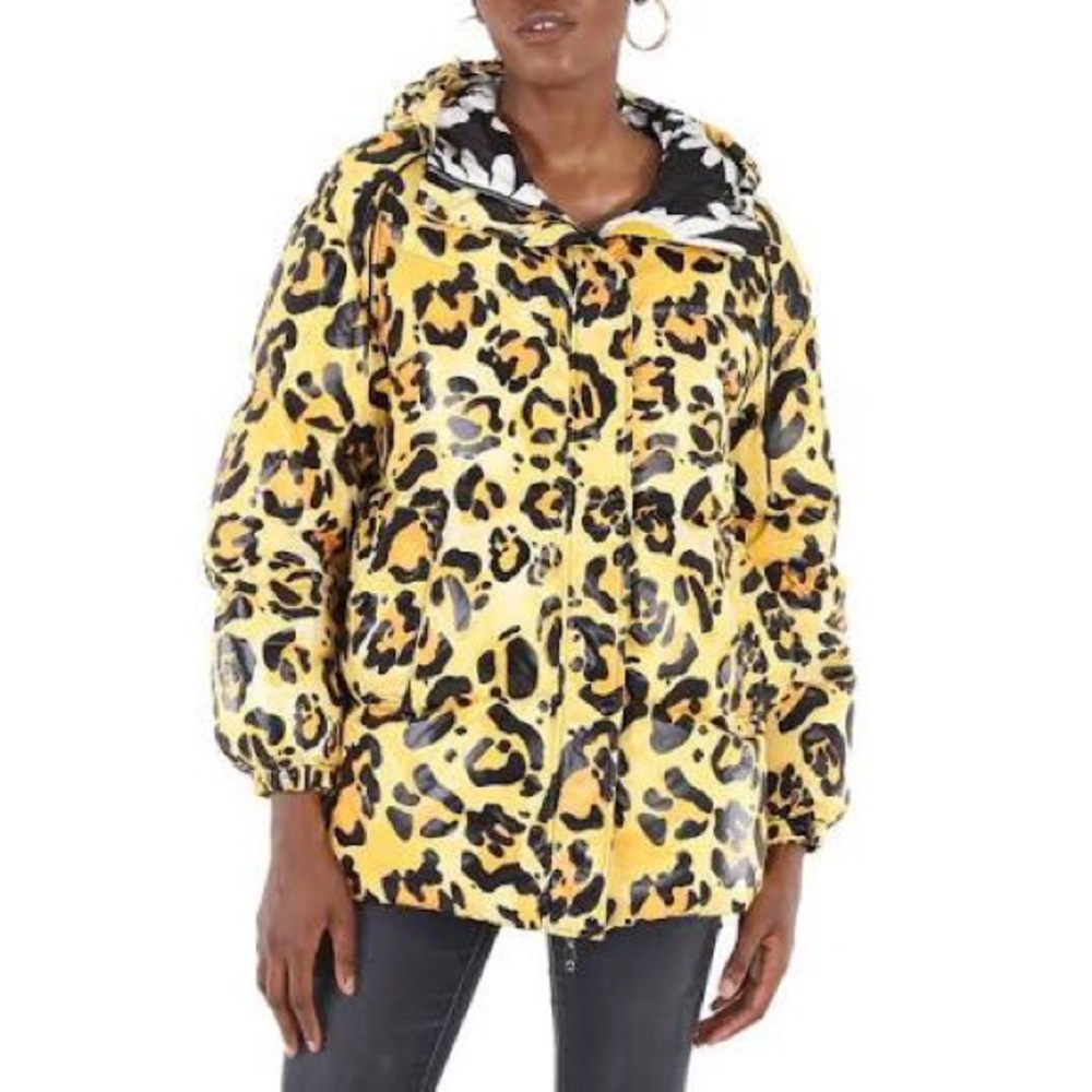 Used RARE Moncler Genius Richard Cheetah Down Jacket Puffer XS Leopard fits big